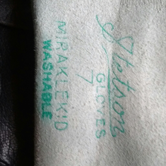 Vintage Washable Leather? 3/4 Length Gloves - Picture 3 of 6